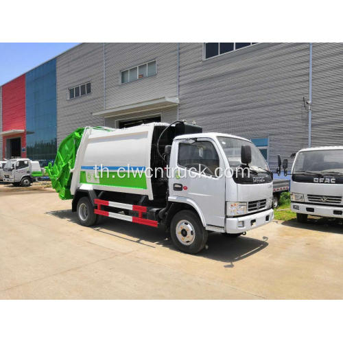 รถบรรทุกขยะมูลฝอย Dongfeng 115hp 6cbm ใหม่ล่าสุด